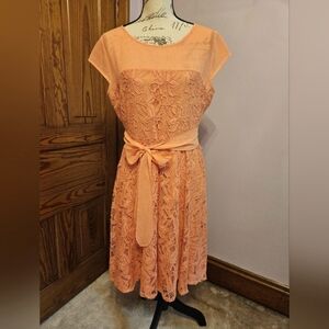 DB Established 1962 Coral Lace Dress